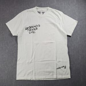 Vlone x Juice WRLD Legends Never Die Official Collab White Graphic Tee Shirt NWT